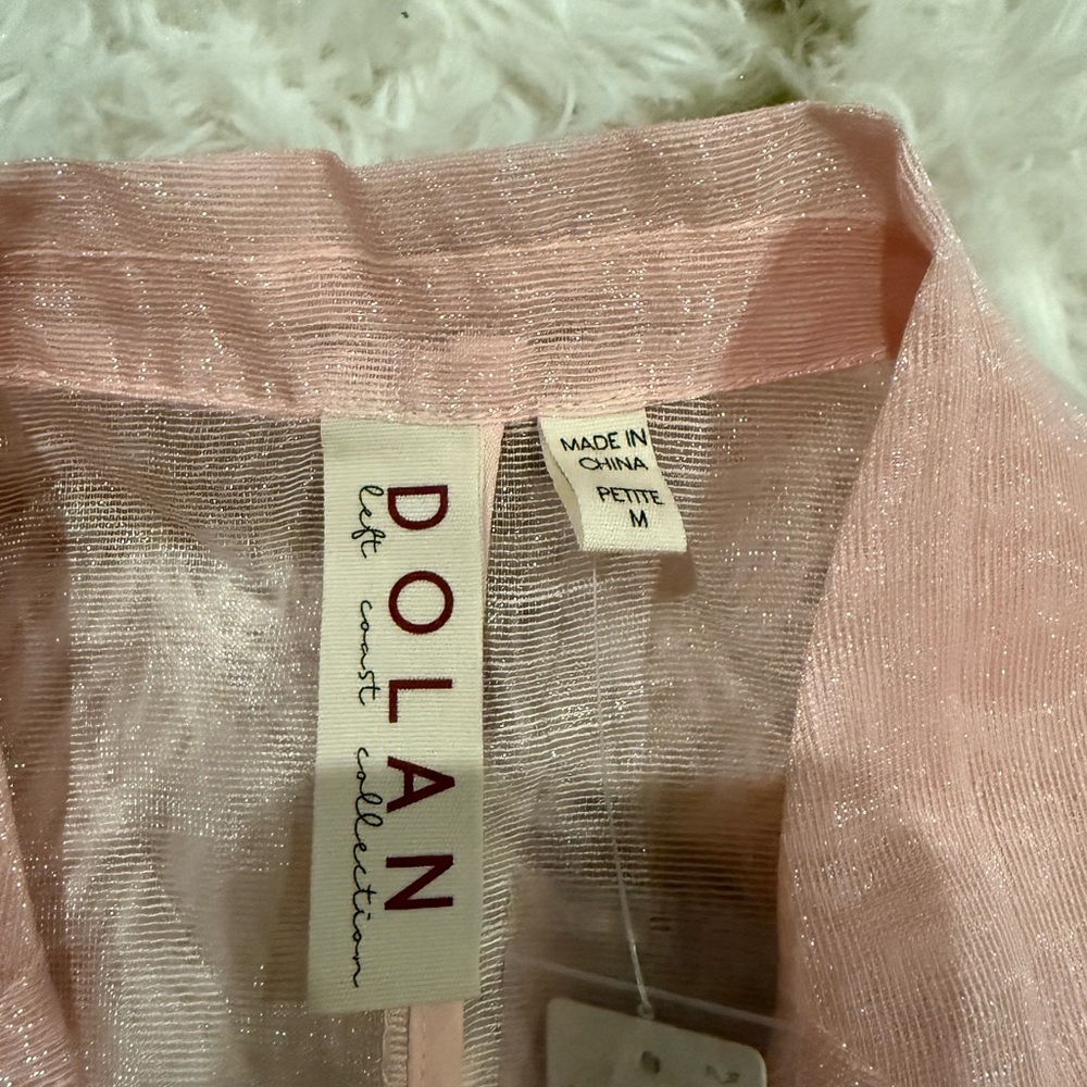 Anthropology Sheer Pink Blazer - Picture 3 of 8